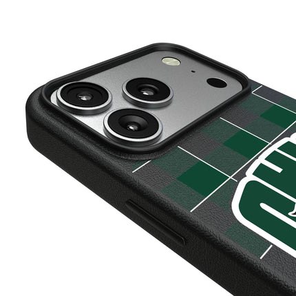 Ohio University Bobcats Plaid MagSafe Compatible Phone Case for Apple iPhone