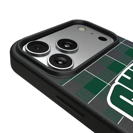 Ohio University Bobcats Plaid MagSafe Compatible Phone Case for Apple iPhone