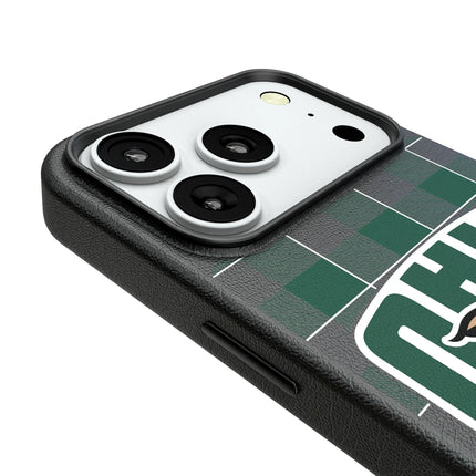 Ohio University Bobcats Plaid MagSafe Compatible Phone Case for Apple iPhone