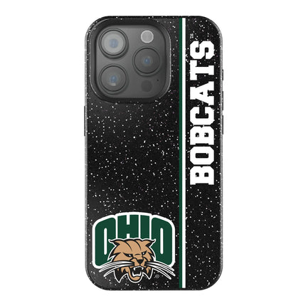 Ohio University Bobcats Sidebar Black Bling Phone Case for Apple iPhone