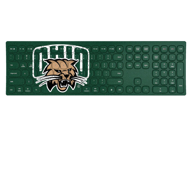 Ohio University Bobcats Solid Curved Wireless Keyboard