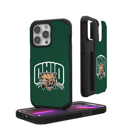 Ohio University Bobcats Solid Rugged Phone Case for Apple iPhone