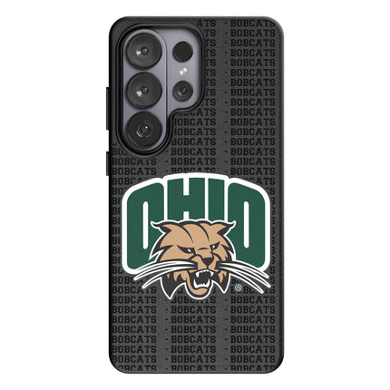 Ohio University Bobcats Text Backdrop MagSafe Compatible Phone Case for Samsung Galaxy