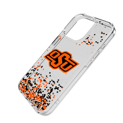 Oklahoma State University Cowboys Confetti Clear Phone Case for Apple iPhone