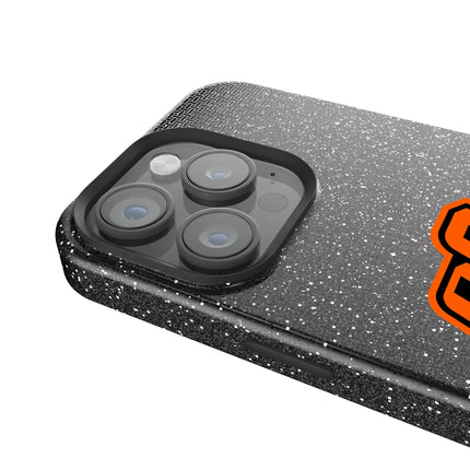 Oklahoma State University Cowboys Linen Black Bling Phone Case for Apple iPhone