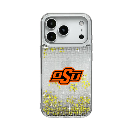 Oklahoma State University Cowboys Linen Glitter Phone Case for Apple iPhone