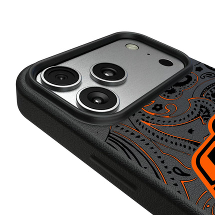 Oklahoma State University Cowboys Paisley MagSafe Compatible Phone Case for Apple iPhone