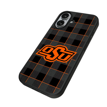 Oklahoma State University Cowboys Plaid MagSafe Compatible Phone Case for Apple iPhone