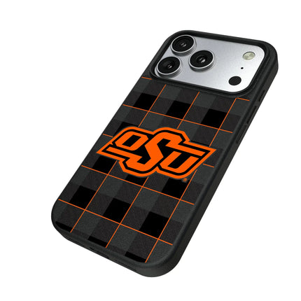 Oklahoma State University Cowboys Plaid MagSafe Compatible Phone Case for Apple iPhone