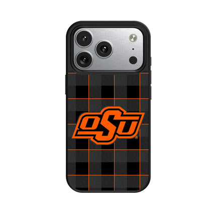 Oklahoma State University Cowboys Plaid MagSafe Compatible Phone Case for Apple iPhone