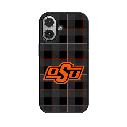 Oklahoma State University Cowboys Plaid MagSafe Compatible Phone Case for Apple iPhone
