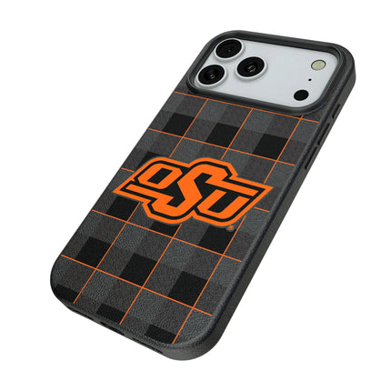 Oklahoma State University Cowboys Plaid MagSafe Compatible Phone Case for Apple iPhone