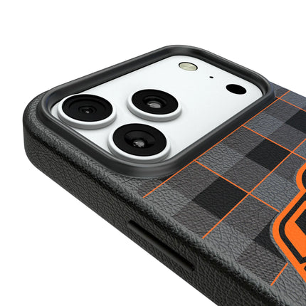 Oklahoma State University Cowboys Plaid MagSafe Compatible Phone Case for Apple iPhone