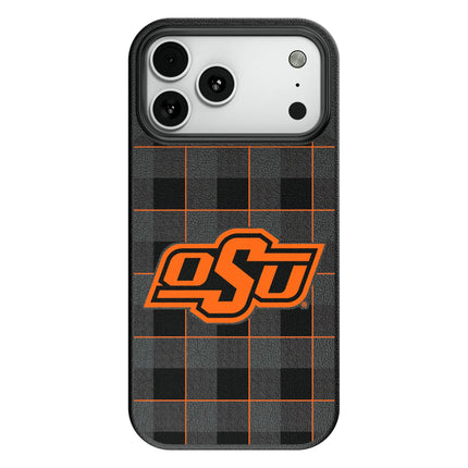 Oklahoma State University Cowboys Plaid MagSafe Compatible Phone Case for Apple iPhone