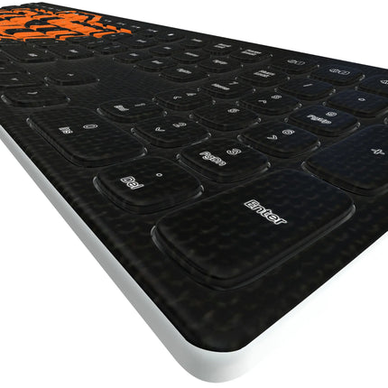 Oklahoma State University Cowboys Solid Curved Wireless Keyboard