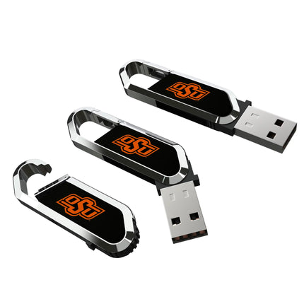 Oklahoma State University Cowboys Solid USB 64GB Clip Style Flash Drive