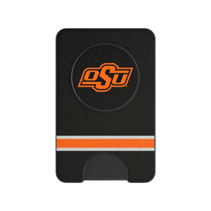 Oklahoma State University Cowboys Stripe PopSockets MagSafe-Compatible PopWallet+