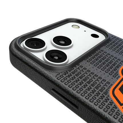Oklahoma State University Cowboys Text Backdrop MagSafe Compatible Phone Case for Apple iPhone