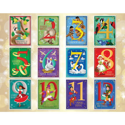 12 Days of Christmas Jigsaw Puzzles - Advent Calendar