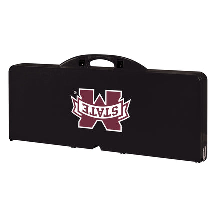 Mississippi St Bulldogs Picnic Table Portable Folding Table with Seats