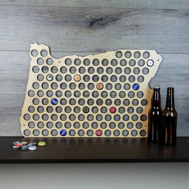 Oregon Beer Cap Map