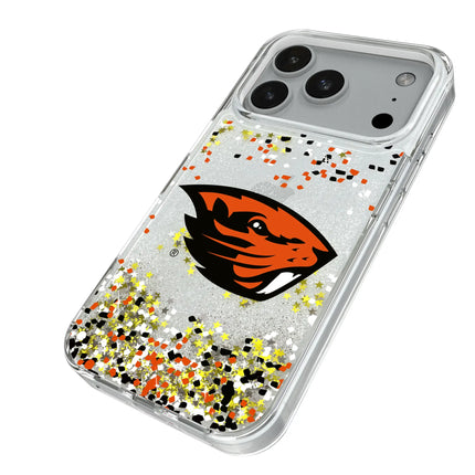 Oregon State University Beavers Confetti Glitter Phone Case for Apple iPhone