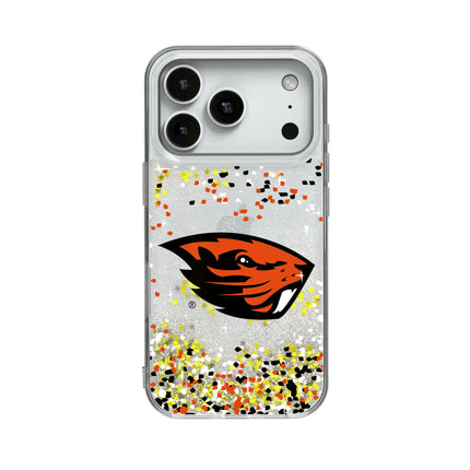 Oregon State University Beavers Confetti Glitter Phone Case for Apple iPhone