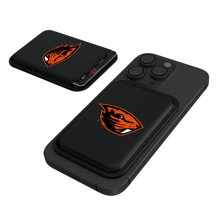 Oregon State University Beavers Insignia Black Magnetic Credit Card Wallet