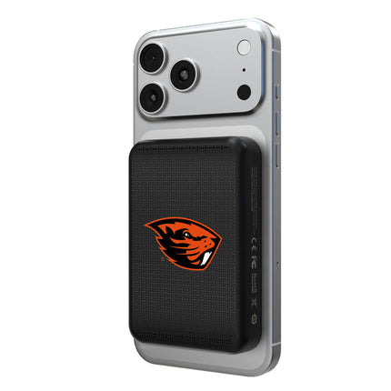 Oregon State University Beavers Linen Wireless Mag Power Bank