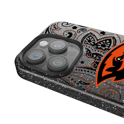 Oregon State University Beavers Paisley Black Bling Phone Case for Apple iPhone