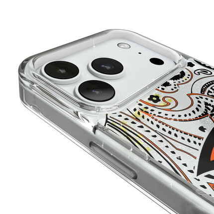 Oregon State University Beavers Paisley Glitter Phone Case for Apple iPhone