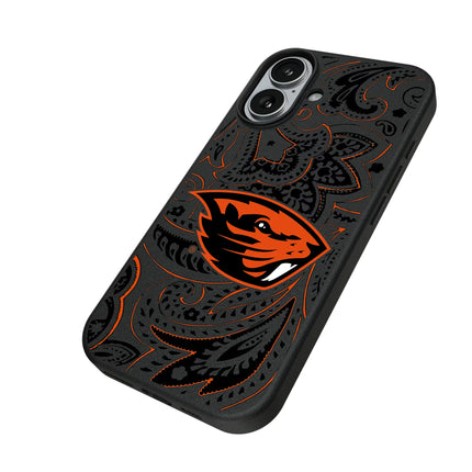 Oregon State University Beavers Paisley MagSafe Compatible Phone Case for Apple iPhone