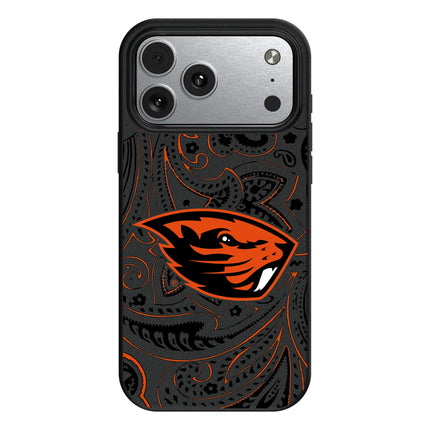 Oregon State University Beavers Paisley MagSafe Compatible Phone Case for Apple iPhone