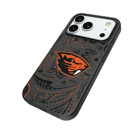 Oregon State University Beavers Paisley MagSafe Compatible Phone Case for Apple iPhone