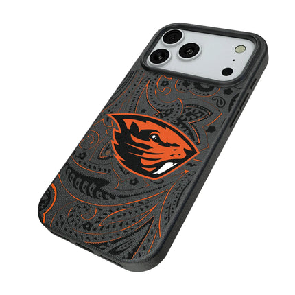 Oregon State University Beavers Paisley MagSafe Compatible Phone Case for Apple iPhone