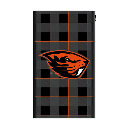 Oregon State University Beavers Plaid 5000mAh Flat Powerbank