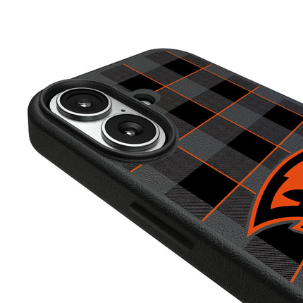 Oregon State University Beavers Plaid MagSafe Compatible Phone Case for Apple iPhone