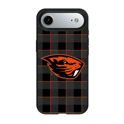 Oregon State University Beavers Plaid MagSafe Compatible Phone Case for Apple iPhone