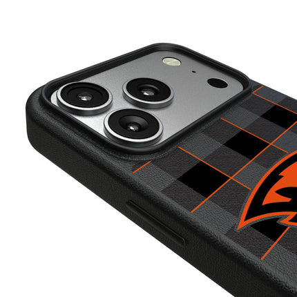 Oregon State University Beavers Plaid MagSafe Compatible Phone Case for Apple iPhone