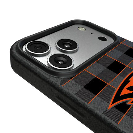 Oregon State University Beavers Plaid MagSafe Compatible Phone Case for Apple iPhone