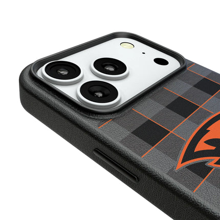 Oregon State University Beavers Plaid MagSafe Compatible Phone Case for Apple iPhone