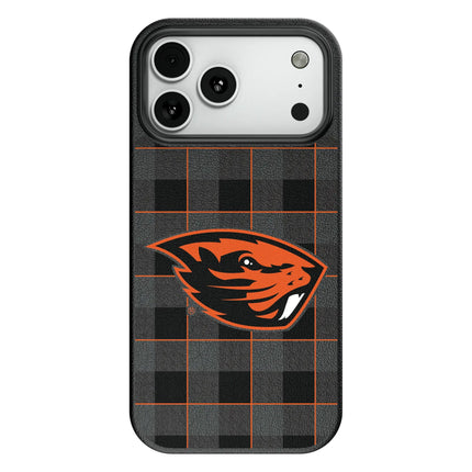 Oregon State University Beavers Plaid MagSafe Compatible Phone Case for Apple iPhone