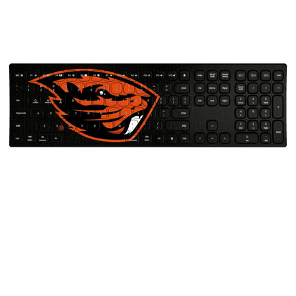 Oregon State University Beavers Solid Curved Wireless Keyboard