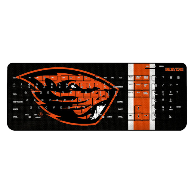 Oregon State University Beavers Stripe Wireless USB Keyboard