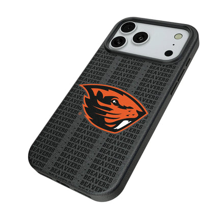 Oregon State University Beavers Text Backdrop MagSafe Compatible Phone Case for Apple iPhone