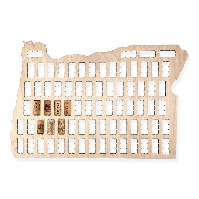 Oregon Wine Cork Map