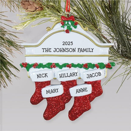 Personalized Family Stocking Ornament