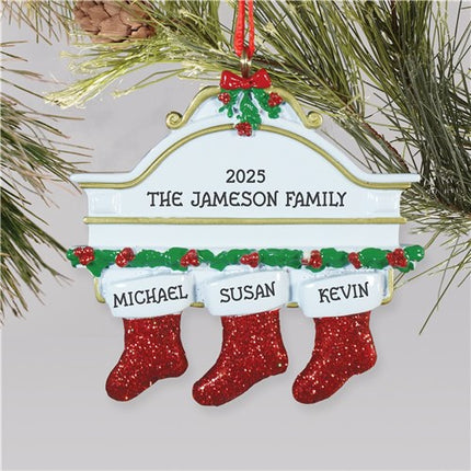 Personalized Family Stocking Ornament
