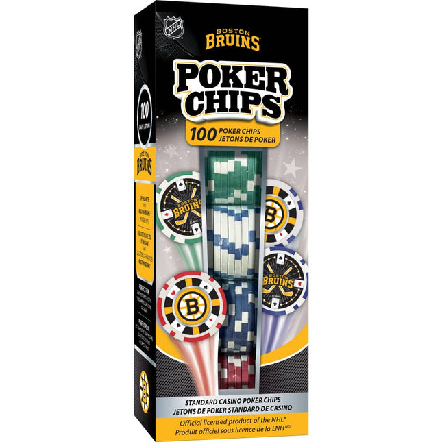 Boston Bruins 100 Piece Poker Chips