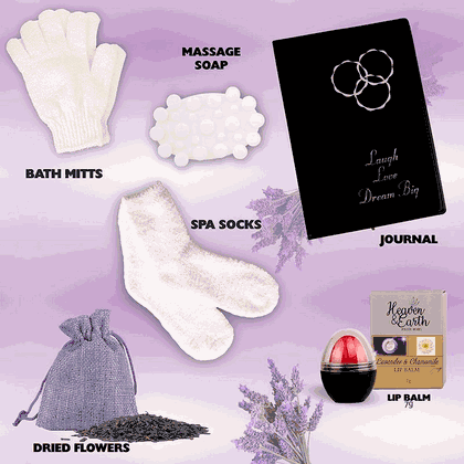 Pampering Lavender Spa Gift Basket